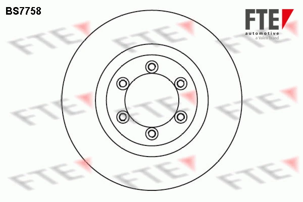 9071365 FTE Тормозной диск (фото 1)
