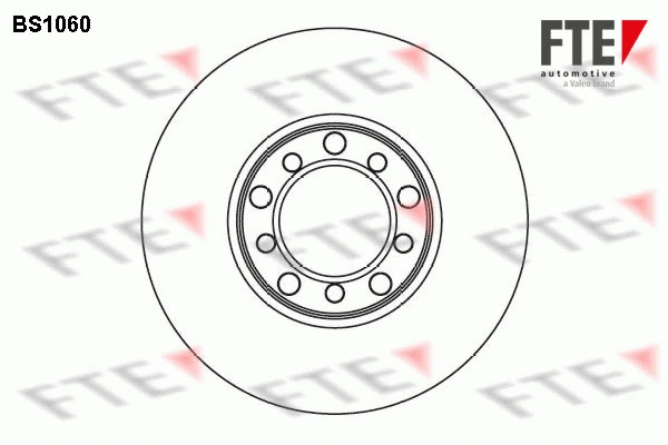 9072050 FTE Тормозной диск (фото 1)