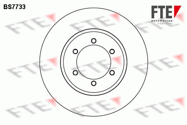 9072517 FTE Тормозной диск (фото 1)