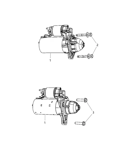 68100366AA CHRYSLER Стартер (фото 2)