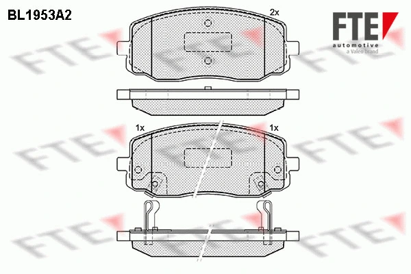 9010540 FTE Комплект тормозных колодок, дисковый тормоз (фото 1)