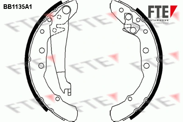 9100023 FTE Комплект тормозных колодок (фото 1)