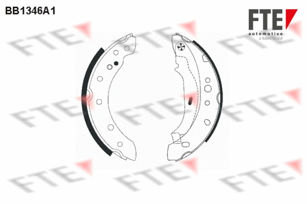 9100099 FTE Комплект тормозных колодок (фото 1)