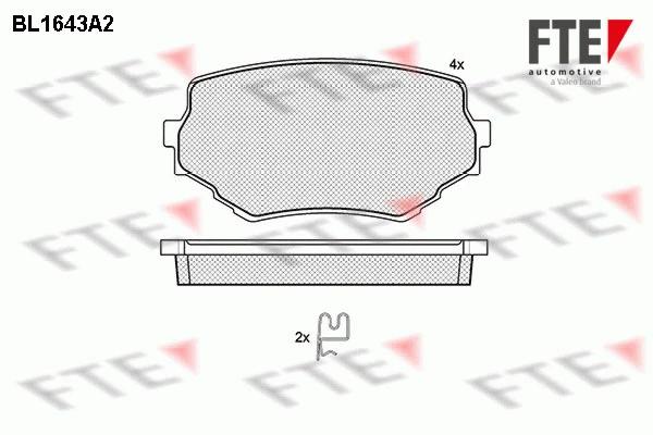 9010264 FTE Комплект тормозных колодок, дисковый тормоз (фото 1)