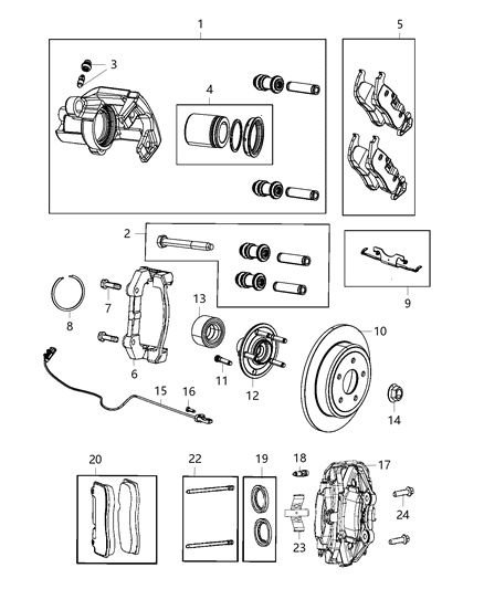 68146612AA CHRYSLER Caliper (фото 6)