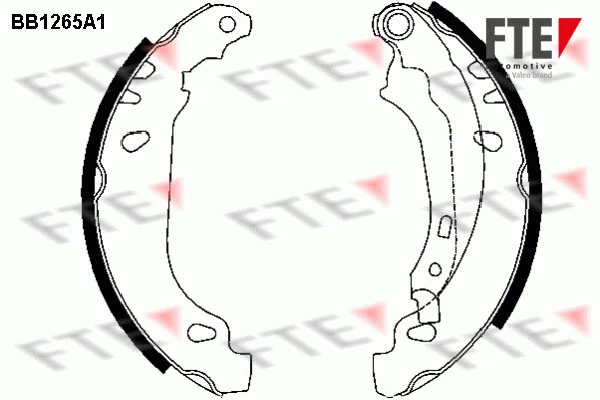 9100057 FTE Комплект тормозных колодок (фото 1)