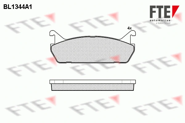 9010133 FTE Комплект тормозных колодок, дисковый тормоз (фото 1)