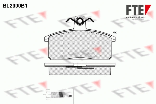 9010700 FTE Комплект тормозных колодок, дисковый тормоз (фото 1)