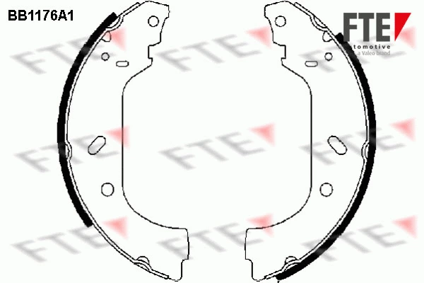 9100039 FTE Комплект тормозных колодок (фото 1)