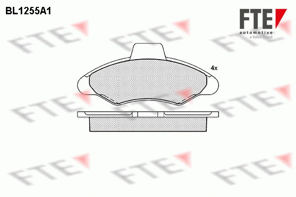 9010077 FTE Комплект тормозных колодок, дисковый тормоз (фото 1)