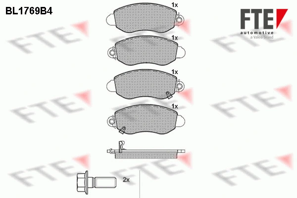 9010339 FTE Комплект тормозных колодок, дисковый тормоз (фото 1)