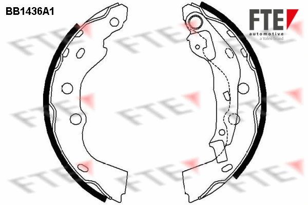 9100160 FTE Комплект тормозных колодок (фото 1)
