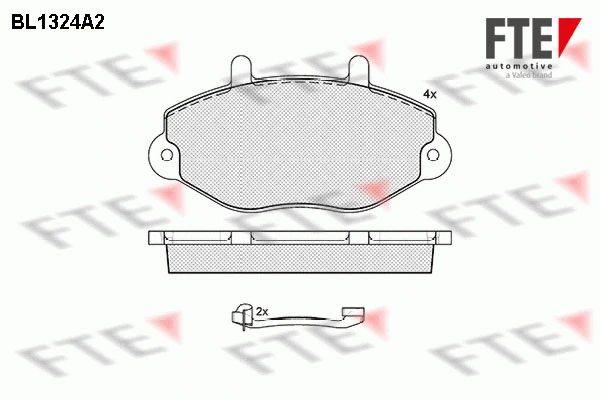 9010113 FTE Комплект тормозных колодок, дисковый тормоз (фото 1)