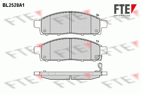 9010782 FTE Комплект тормозных колодок, дисковый тормоз (фото 1)