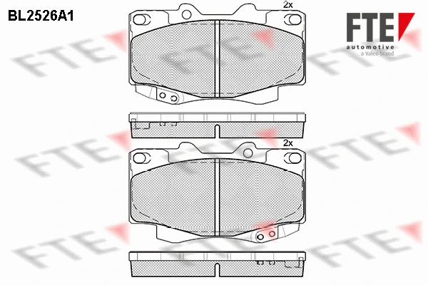 9010781 FTE Комплект тормозных колодок, дисковый тормоз (фото 1)