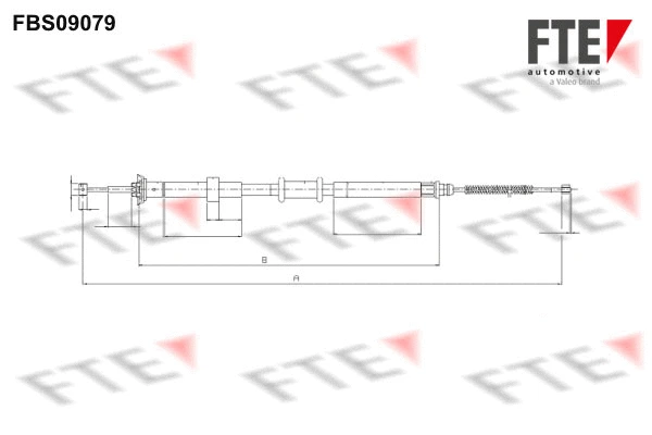 9250299 FTE Тросик, cтояночный тормоз (фото 1)