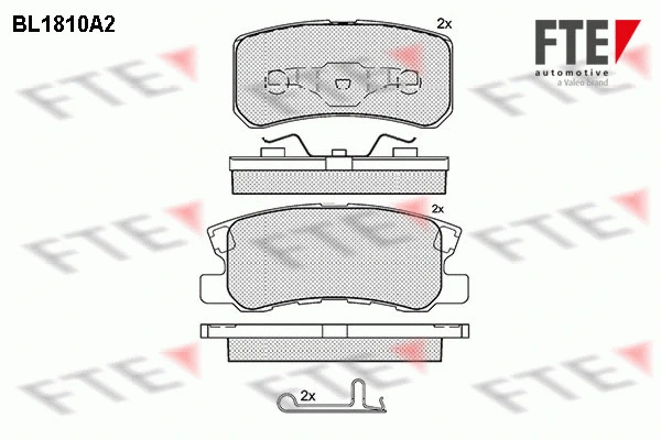 9010386 FTE Комплект тормозных колодок, дисковый тормоз (фото 1)