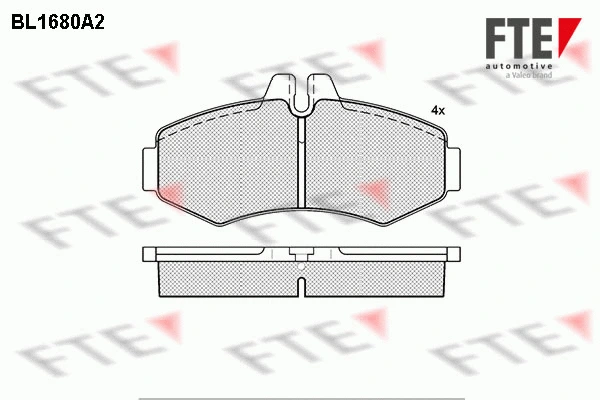 9010290 FTE Комплект тормозных колодок, дисковый тормоз (фото 1)