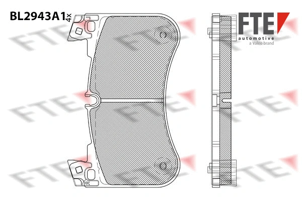 9011187 FTE Комплект тормозных колодок, дисковый тормоз (фото 1)