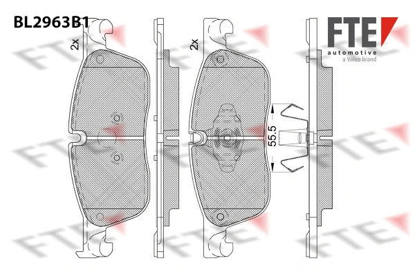 9011207 FTE Комплект тормозных колодок, дисковый тормоз (фото 1)