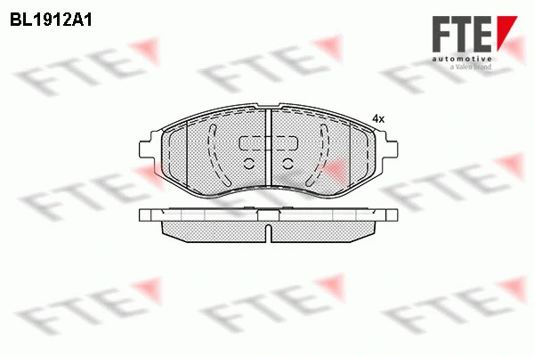 9010502 FTE Комплект тормозных колодок, дисковый тормоз (фото 1)