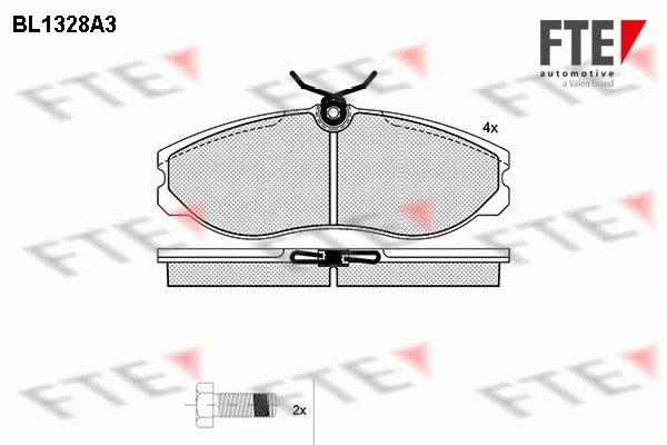 9010120 FTE Комплект тормозных колодок, дисковый тормоз (фото 1)