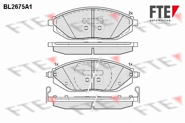9010910 FTE Комплект тормозных колодок, дисковый тормоз (фото 1)
