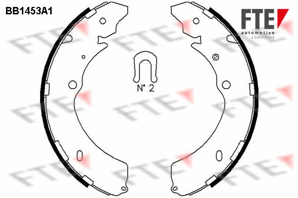 9100184 FTE Комплект тормозных колодок (фото 1)