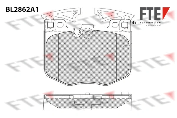 9011102 FTE Комплект тормозных колодок, дисковый тормоз (фото 1)