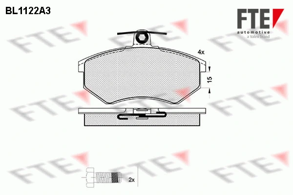 9010034 FTE Комплект тормозных колодок, дисковый тормоз (фото 1)