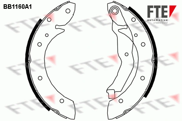 9100032 FTE Комплект тормозных колодок (фото 1)