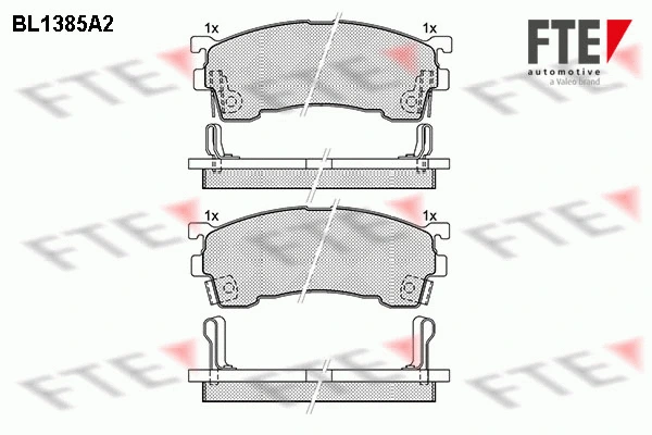 9010157 FTE Комплект тормозных колодок, дисковый тормоз (фото 1)