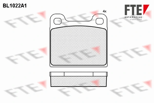 9010009 FTE Комплект тормозных колодок, дисковый тормоз (фото 1)
