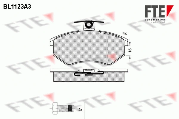 9010035 FTE Комплект тормозных колодок, дисковый тормоз (фото 1)