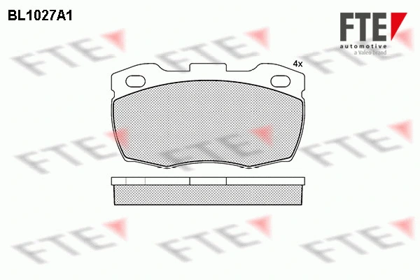 9010011 FTE Комплект тормозных колодок, дисковый тормоз (фото 1)