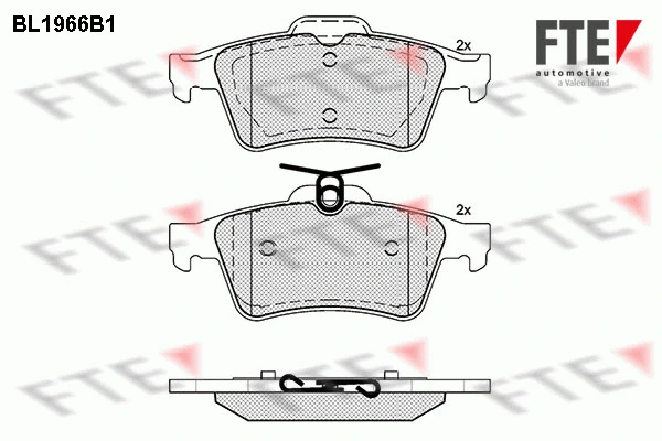 9010549 FTE Комплект тормозных колодок, дисковый тормоз (фото 1)