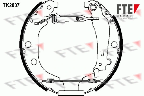 9110016 FTE Комплект тормозных колодок (фото 1)