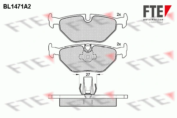 9010199 FTE Комплект тормозных колодок, дисковый тормоз (фото 1)
