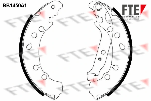 9100172 FTE Комплект тормозных колодок (фото 1)