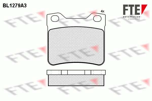 9010089 FTE Комплект тормозных колодок, дисковый тормоз (фото 1)