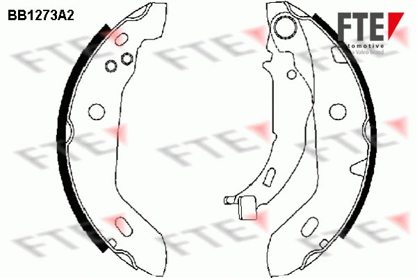 9100059 FTE Комплект тормозных колодок (фото 1)