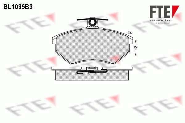 9010016 FTE Комплект тормозных колодок, дисковый тормоз (фото 1)