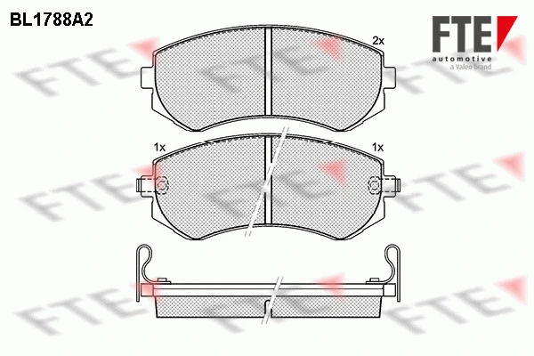 9010359 FTE Комплект тормозных колодок, дисковый тормоз (фото 1)
