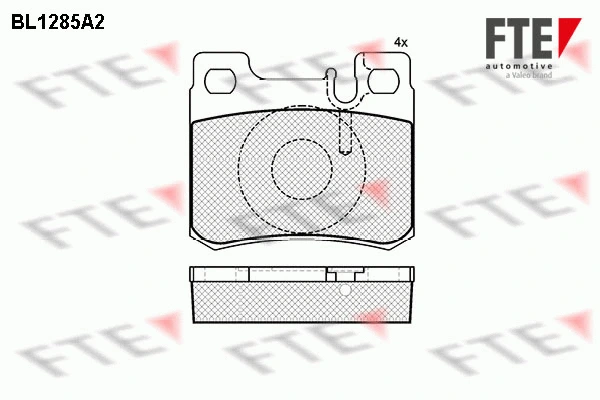 9010091 FTE Комплект тормозных колодок, дисковый тормоз (фото 1)