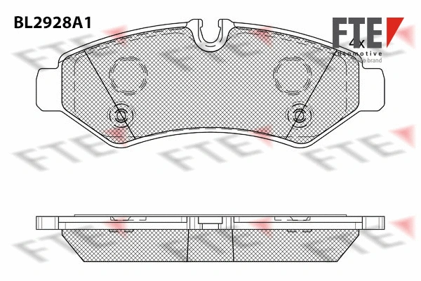 9011172 FTE Комплект тормозных колодок, дисковый тормоз (фото 1)