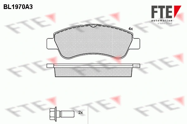 9010554 FTE Комплект тормозных колодок, дисковый тормоз (фото 1)