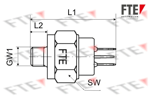 9910200 FTE Выключатель фонаря сигнала торможения (фото 1)