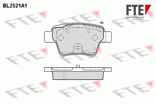 9010778 FTE Комплект тормозных колодок, дисковый тормоз (фото 1)