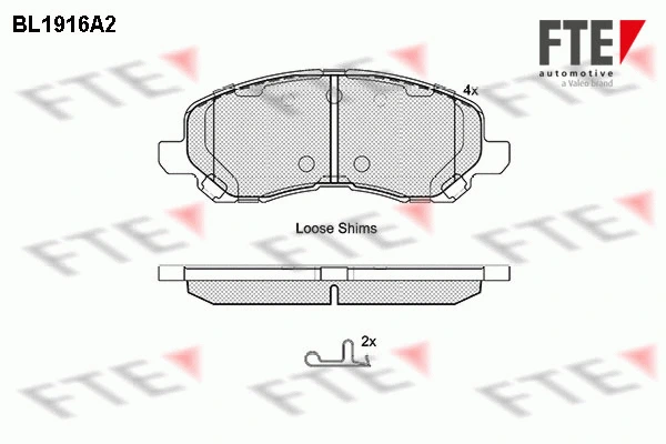 9010505 FTE Комплект тормозных колодок, дисковый тормоз (фото 1)