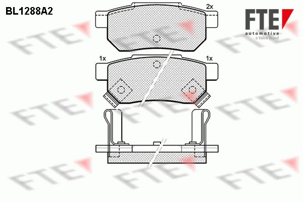 9010093 FTE Комплект тормозных колодок, дисковый тормоз (фото 1)